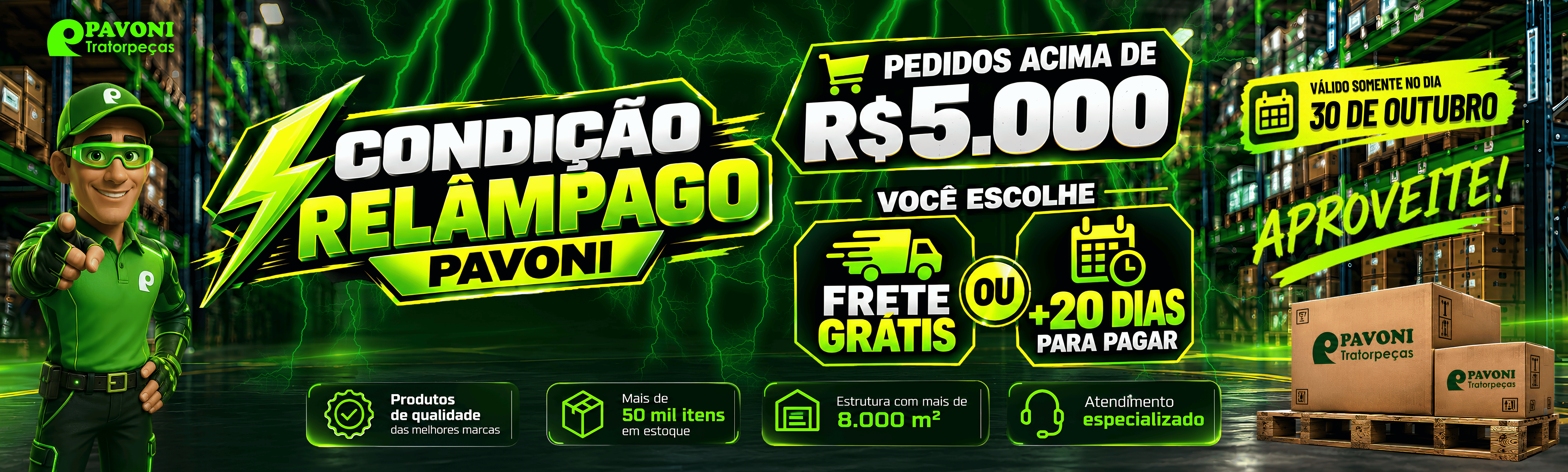 Promoção Relâmpago 30/10 
